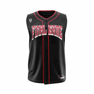 FULL BUTTON JERSEY CURVED BOTTOM HEM SLEEVELESS - YOUTH