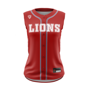 YOUTH FULL BUTTON JERSEY SLEEVELESS
