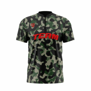 YOUTH 1/4 ZIP SHORT SLEEVE BAND/SASH COLLAR