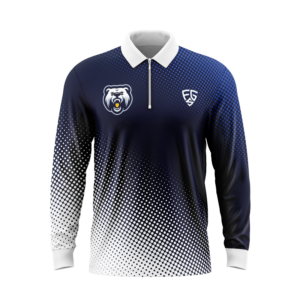 LONG SLEEVE 1/4 ZIP POLO SHIRT