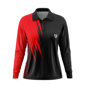 WOMENS LONG SLEEVE POLO SHIRT