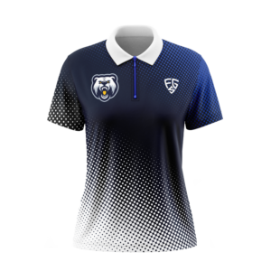 WOMENS 1/4 ZIP POLO SHIRT