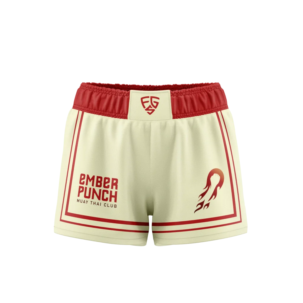 MMA1003L-BJJ/MMA-Loose-Fight-Shorts-Ladies-Ember-Punch-1