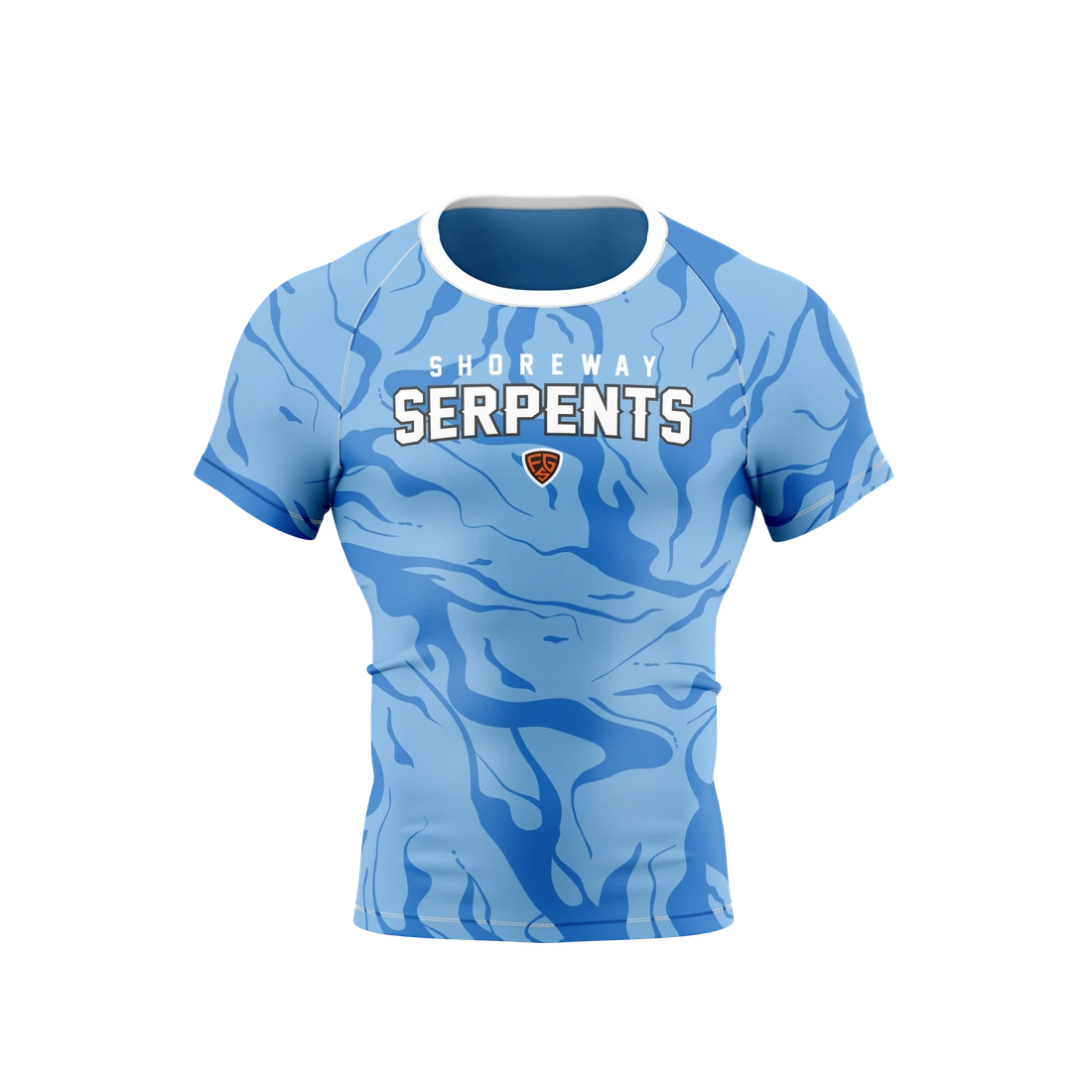 MMA1001-Compression-Adult-Wrestling-Short-Sleeve-Shirt-Shoreway-Serpents-1