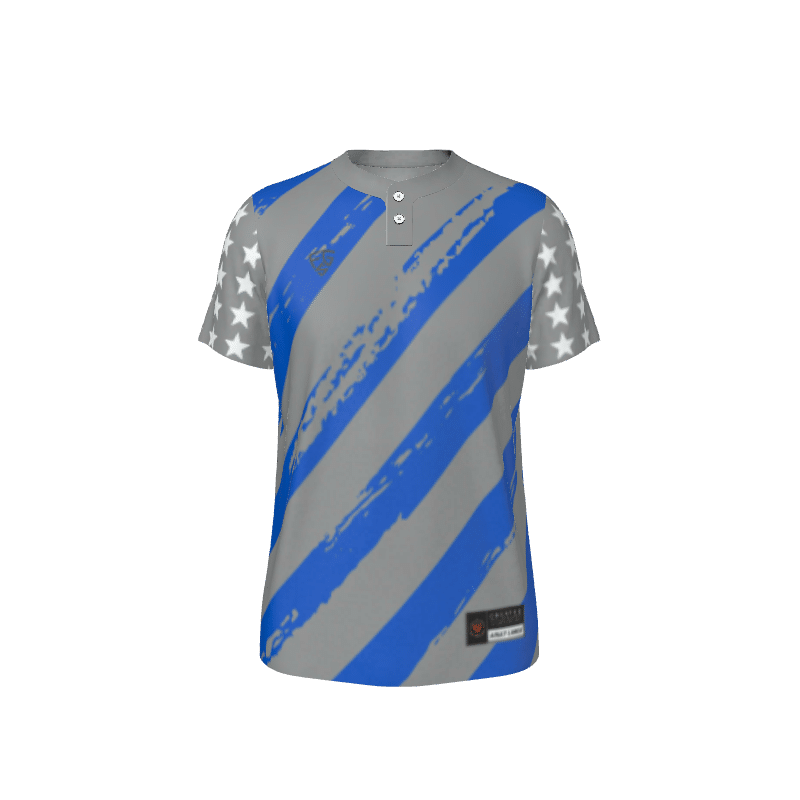 Mens Baseball Eagles 2 Button Short Sleeve Baseball Jersey Pro Fit (BB1004PF). (x 8)