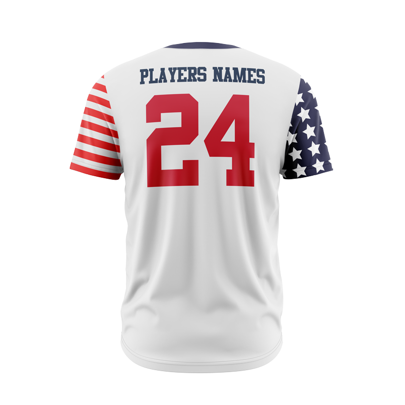 2 Button Short Sleeve Baseball Jersey - Fighters