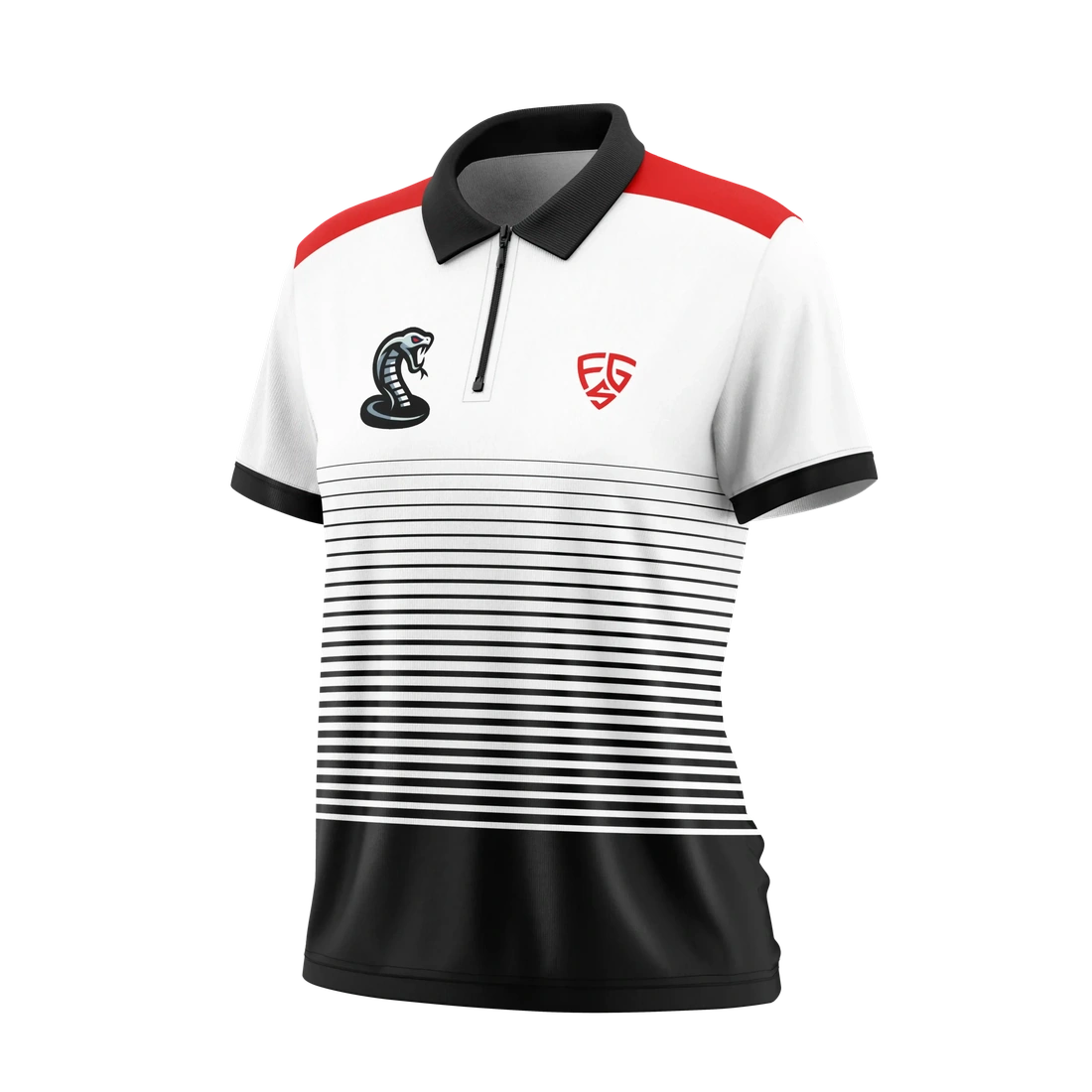 Womens-14-Zip-Polo-Shirt-Cobras