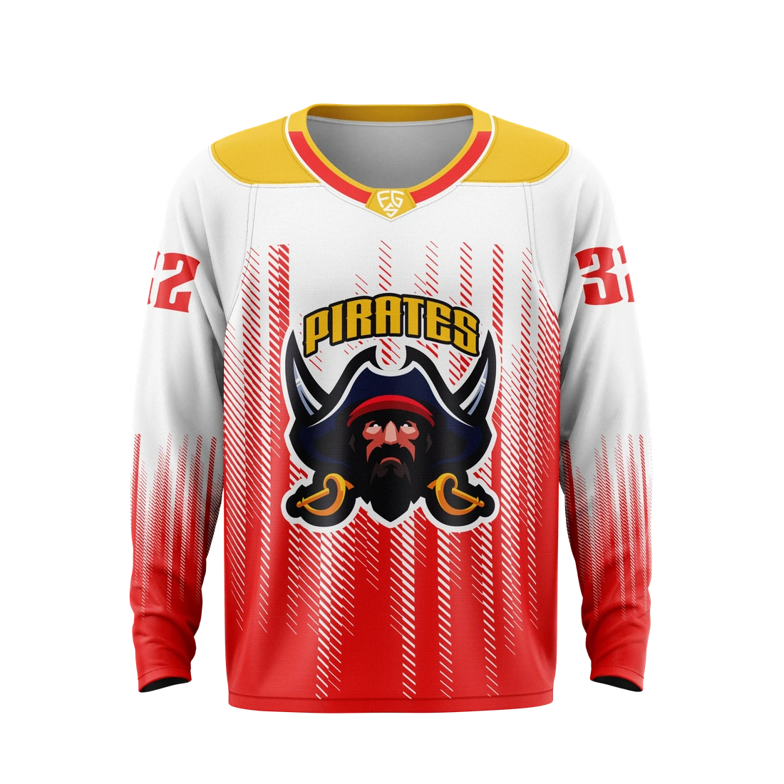 Adult Pro Collar Hockey Jersey - Pirates
