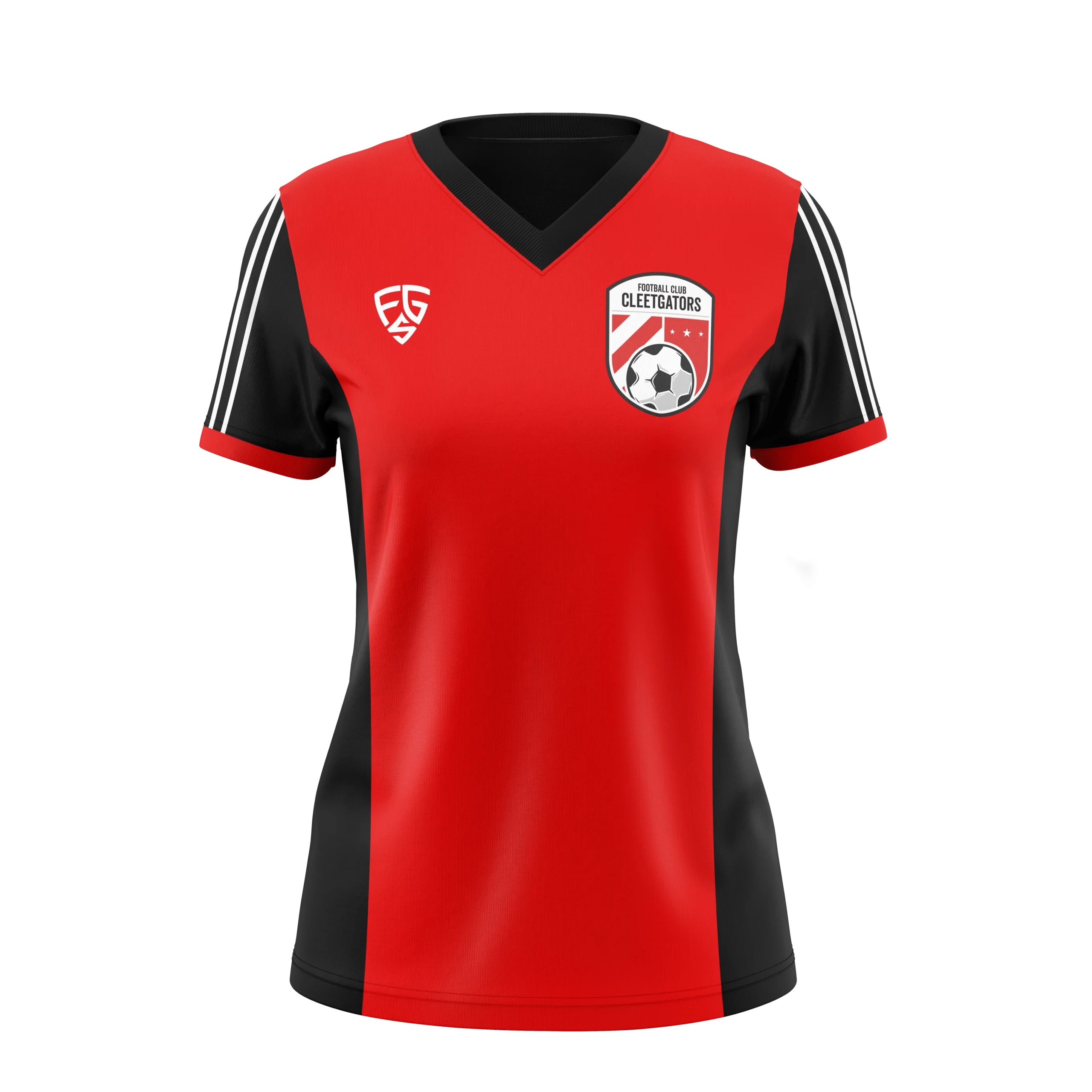 Womens V-Neck Soccer Jersey - Cleegators