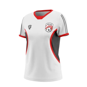 Womens Smooth V-Neck Soccer Jersey - Poland