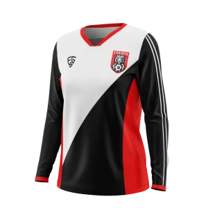 Womens Smooth V Neck Goalie Soccer Jersey - Furious