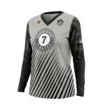 Ladies V Neck Longsleeve Volleyball Jersey - Pirates