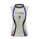 Ladies Crew Neck Sleeveless Volleyball Jersey - TITANS
