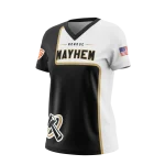 Ladies V Neck Short Sleeve Volleyball Jersey - Mayhem
