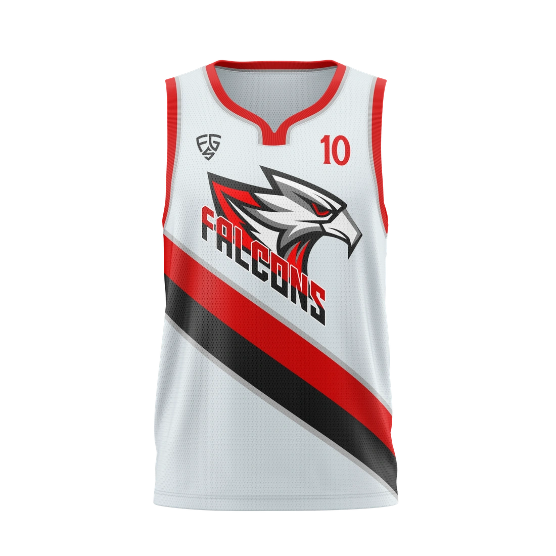 Wishbone Neck Men's Basketball Jersey