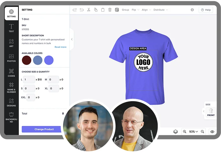 Work with a designer