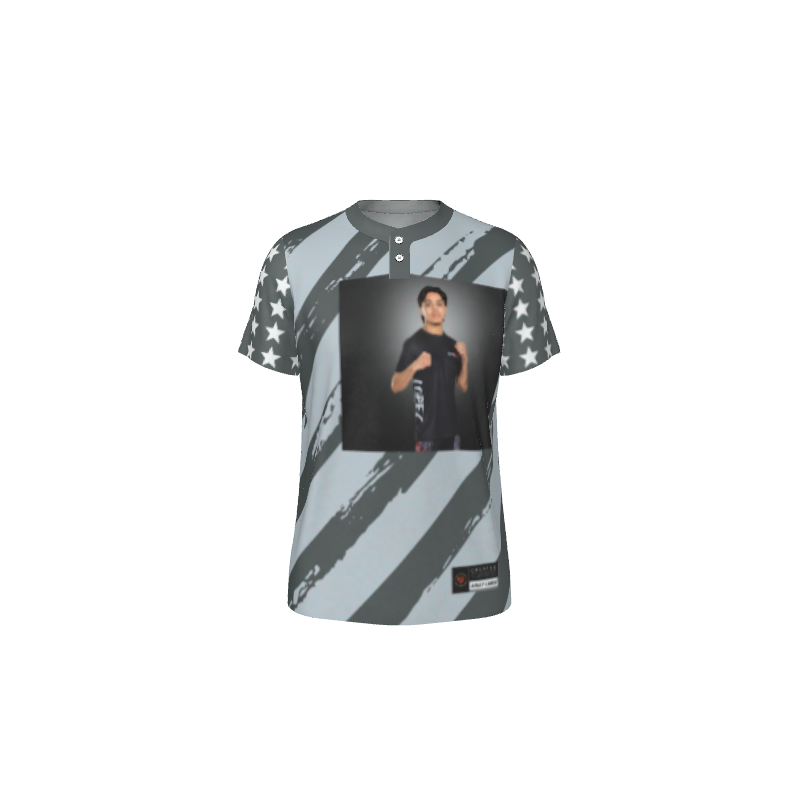 Mens Baseball Eagles 2 Button Short Sleeve Baseball Charcoal Gray Jersey Youth (YBB1004). (x 8)