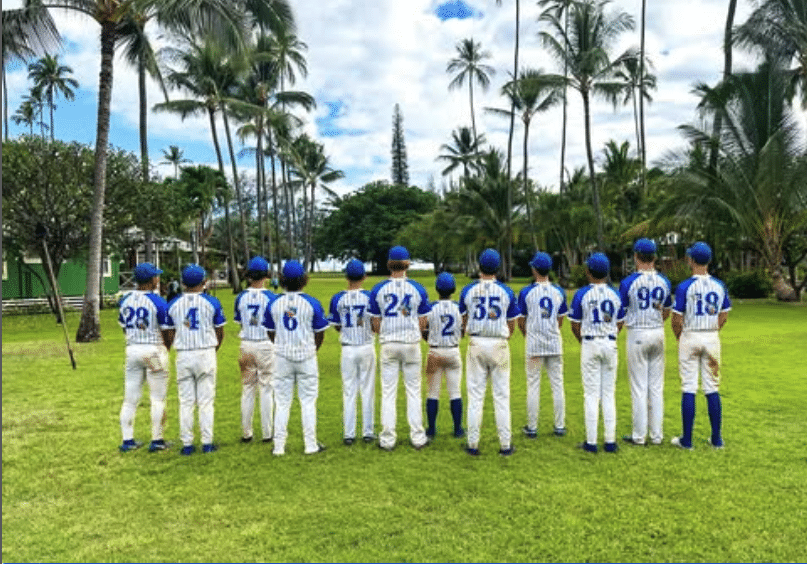 Central Valley Colts baseball team wearing custom sublimated jerseys by Final Game Sports in Tracy, California