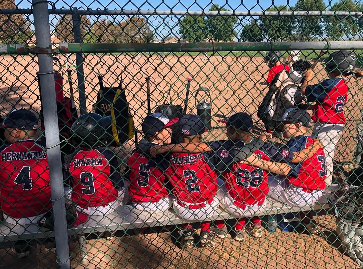 Fremont Centerville Little League baseball team wearing custom sublimated jerseys by Final Game Sports in Tracy, California
