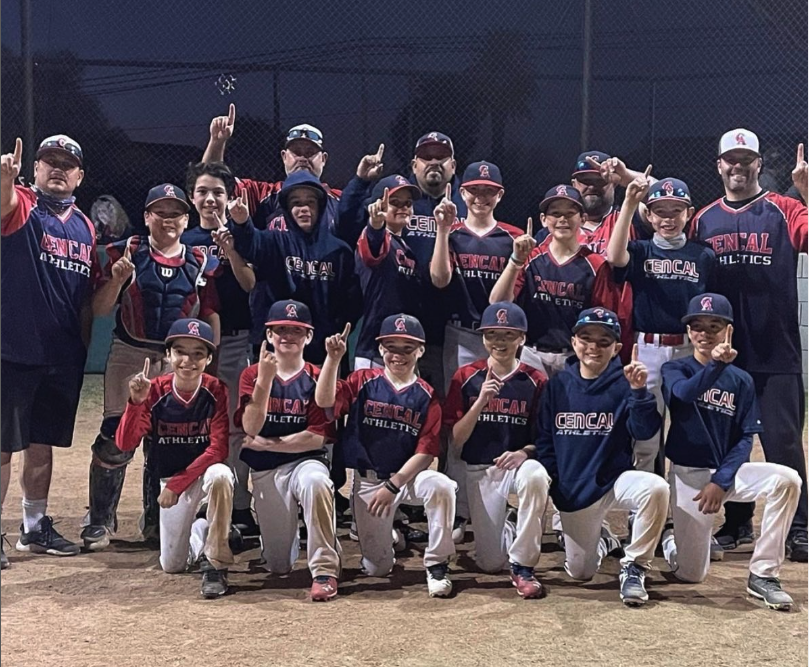 Cencal Athletics baseball team wearing custom sublimated all star jerseys by Final Game Sports in Tracy, California
