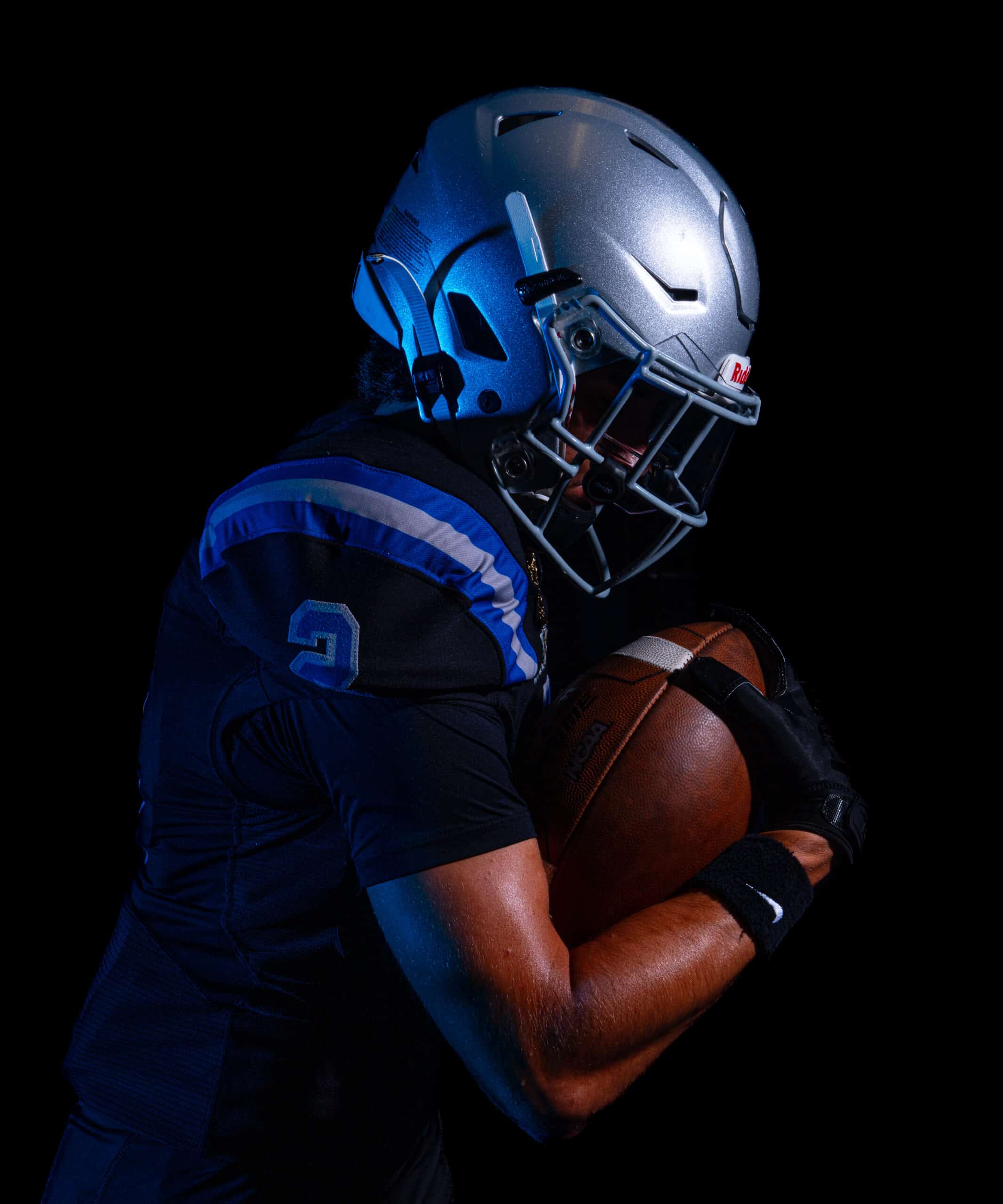 Custom sublimated football uniforms for Mustang