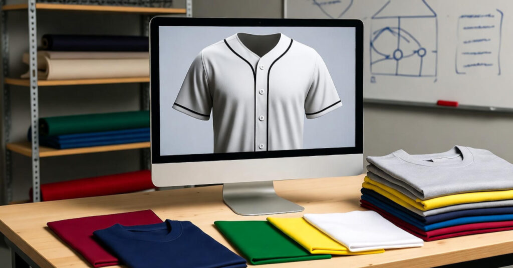 Baseball uniform design template example