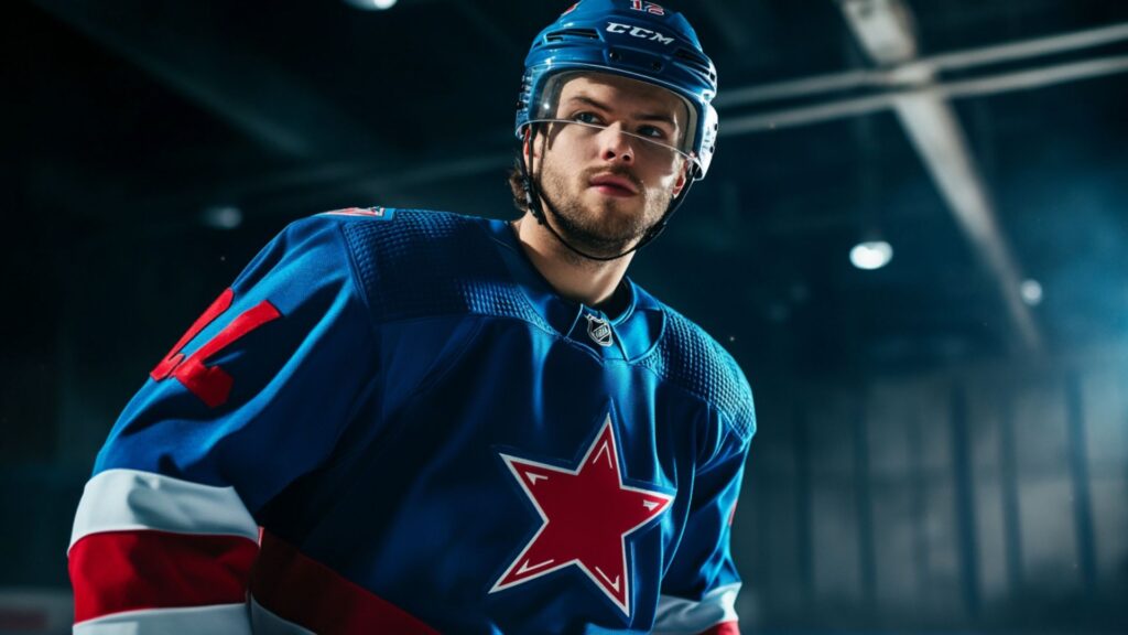 Hockey jersey template for customization