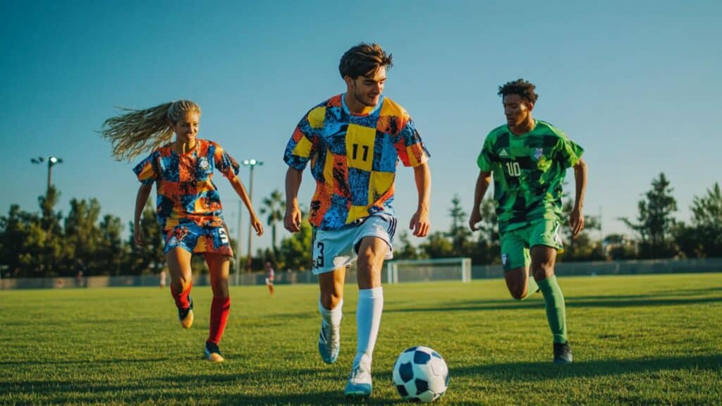 Soccer jersey maker for custom designs